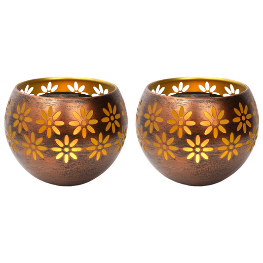 Solar Fire Bowl Mini Bronze Copper - 2 Pack